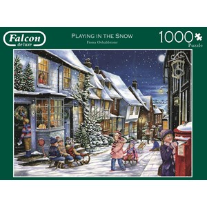 Falcon (11229) - "Im Schnee Spielen" - 1000 Teile Puzzle