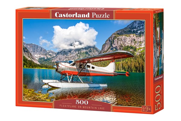 Castorland (B-53025) - "Wasserflugzeug am Bergsee" - 500 Teile Puzzle