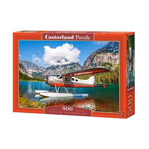 Castorland (B-53025) - "Wasserflugzeug am Bergsee" - 500 Teile Puzzle
