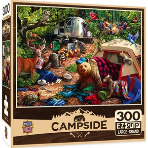 MasterPieces (31997) - Larry Jones: "Campsite Trouble" - 300 Teile Puzzle