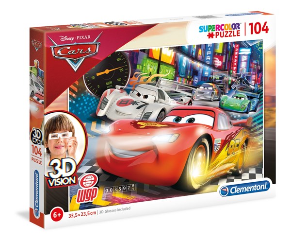 Clementoni (20044) - "Cars" - 104 Teile Puzzle