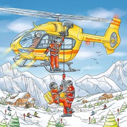 Ravensburger (08052) - "Auf der Skipiste" - 49 Teile Puzzle