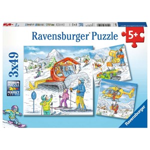 Ravensburger (08052) - "Auf der Skipiste" - 49 Teile Puzzle
