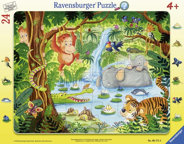 Ravensburger (06171) - "Dschungelbewohner" - 24 Teile Puzzle