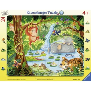 Ravensburger (06171) - "Dschungelbewohner" - 24 Teile Puzzle