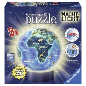 Ravensburger (11844) - "Erde im Nachtdesign" - 72 Teile Puzzle