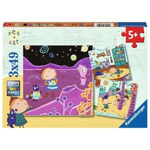 Ravensburger (08059) - "Peg + Cat" - 49 Teile Puzzle