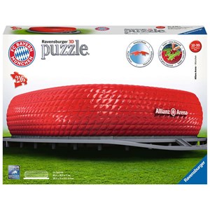 Ravensburger (12526) - "FC Bayern München, Allianz Arena" - 216 Teile Puzzle