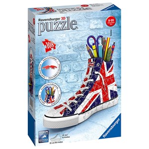 Ravensburger (11222) - "Sneaker Union Jack" - 108 Teile Puzzle