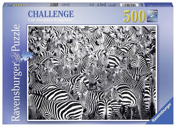 Ravensburger (14807) - "Zebra" - 500 Teile Puzzle