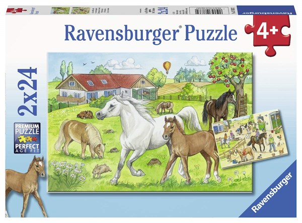 Ravensburger (07833) - "Auf dem Pferdehof" - 24 Teile Puzzle