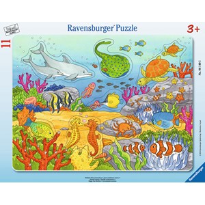 Ravensburger (06149) - "Fröhliche Meeresbewohner" - 11 Teile Puzzle