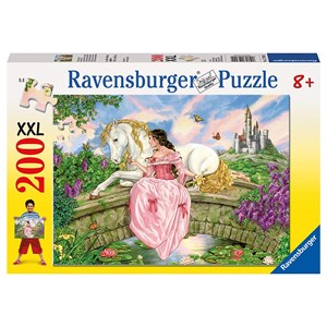Ravensburger (12709) - "Prinzessin am Schloßteich" - 200 Teile Puzzle