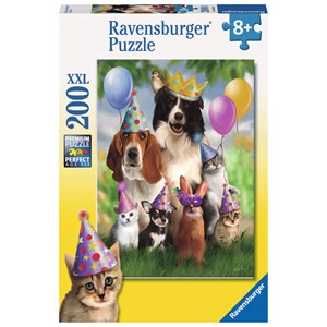 Ravensburger (12643) - "Animal Party" - 200 Teile Puzzle