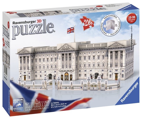 Ravensburger (12524) - "Buckingham Palace" - 216 Teile Puzzle