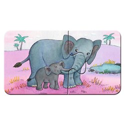 Ravensburger (06943) - "Süße Tierfamilien" - 2 Teile Puzzle