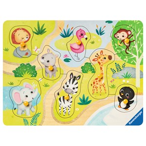 Ravensburger (03687) - "Unterwegs im Zoo" - 8 Teile Puzzle