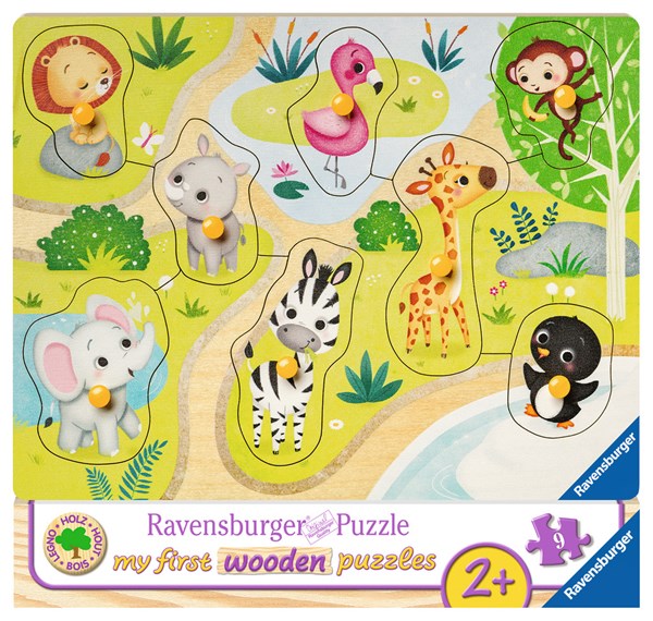 Ravensburger (03687) - "Unterwegs im Zoo" - 8 Teile Puzzle