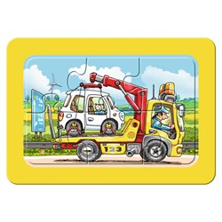 Ravensburger (06944) - "Müllabfuhr, Krankenwagen, Abschleppwagen" - 6 Teile Puzzle