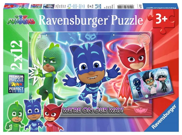 Ravensburger (07622) - "PJ Masks, Gut gegen Böse" - 12 Teile Puzzle
