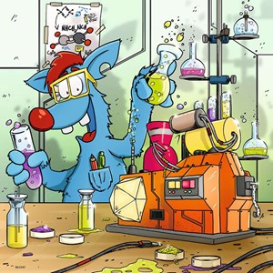 Ravensburger (08045) - "Woozle Goozle im Weltall, Labor und unter Wasser" - 49 Teile Puzzle