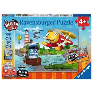 Ravensburger (07827) - "Helden der Stadt" - 24 Teile Puzzle