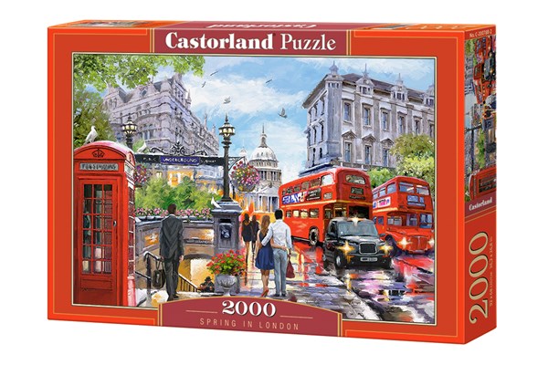 Castorland (C-200788) - "Frühling in London" - 2000 Teile Puzzle