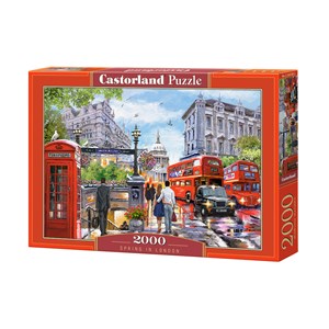 Castorland (C-200788) - "Frühling in London" - 2000 Teile Puzzle