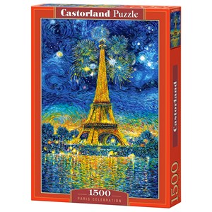 Castorland (C-151851) - "Silvester am Eiffelturm" - 1500 Teile Puzzle