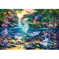 Castorland (C-151875) - "Paradiesischer Dschungel" - 1500 Teile Puzzle