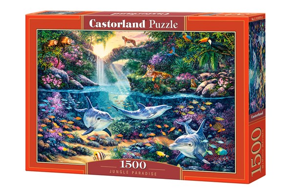 Castorland (C-151875) - "Paradiesischer Dschungel" - 1500 Teile Puzzle