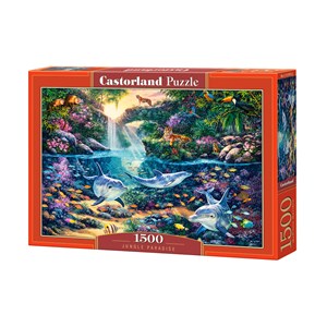 Castorland (C-151875) - "Paradiesischer Dschungel" - 1500 Teile Puzzle