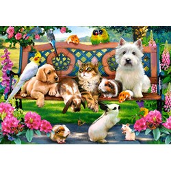 Castorland (C-104406) - "Tiere im Park" - 1000 Teile Puzzle