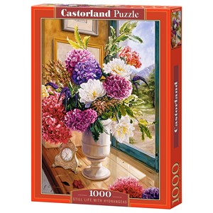 Castorland (C-104444) - "Stillleben mit Hortensien" - 1000 Teile Puzzle