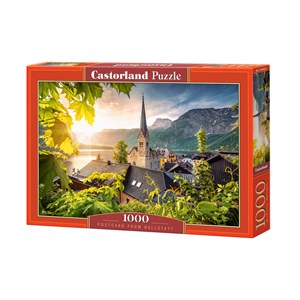 Castorland (C-104543) - "Postkarte aus Hallstadt, Österreich" - 1000 Teile Puzzle