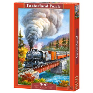 Castorland (B-53216) - "Ein Zug auf der Durchreise" - 500 Teile Puzzle