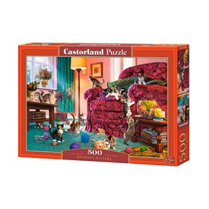 Castorland (B-53254) - "Ungezogene Kätzchen" - 500 Teile Puzzle