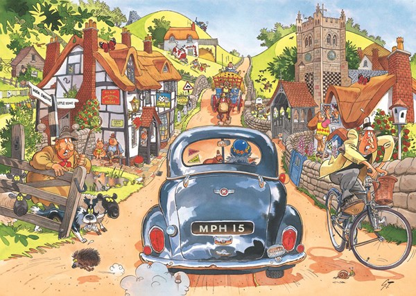 Jumbo (19146) - "Sonntagsfahrer" - 1000 Teile Puzzle