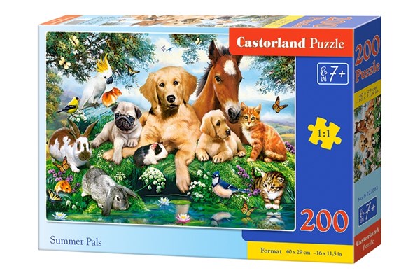 Castorland (B-222063) - "Summer Pals" - 200 Teile Puzzle