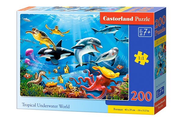 Castorland (B-222094) - "Tropical Underwater World" - 200 Teile Puzzle