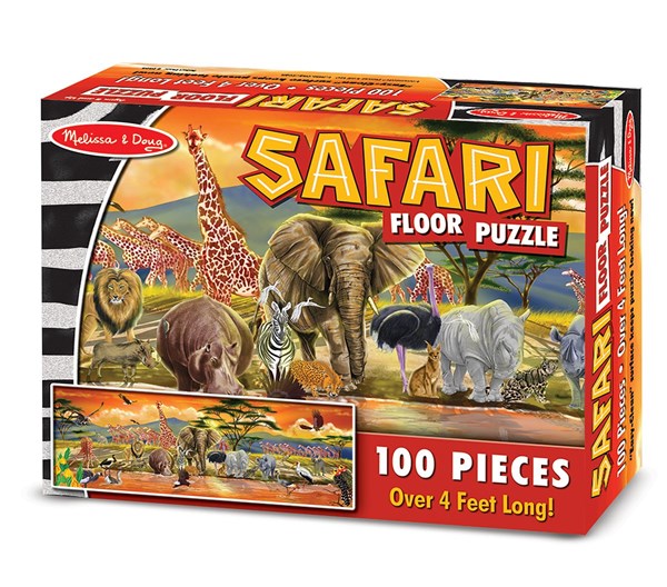 Melissa and Doug (2873) - "Safari" - 100 Teile Puzzle
