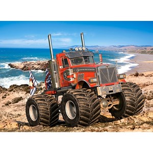 Castorland (B-222100) - "Monster Truck on the Rocky Coast" - 200 Teile Puzzle