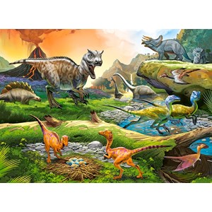 Castorland (B-111084) - "World of Dinosaurs" - 100 Teile Puzzle