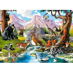 Castorland (B-070091) - "Forest Animals" - 70 Teile Puzzle