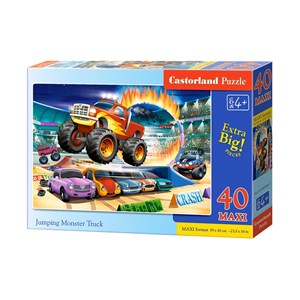 Castorland (B-040308) - "Jumping Monster Truck" - 40 Teile Puzzle