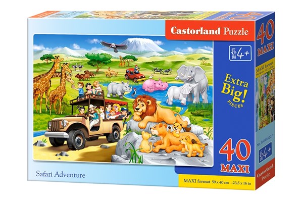 Castorland (B-040322) - "Safari Adventure" - 40 Teile Puzzle