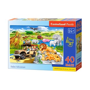 Castorland (B-040322) - "Safari Adventure" - 40 Teile Puzzle