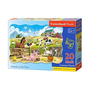 Castorland (C-02429) - "Nutztiere" - 20 Teile Puzzle