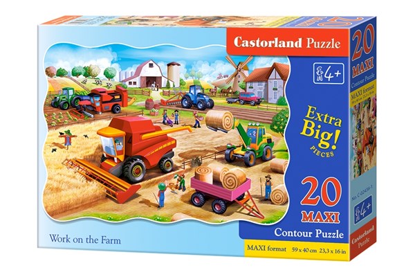Castorland (C-02436) - "Farmarbeit" - 20 Teile Puzzle
