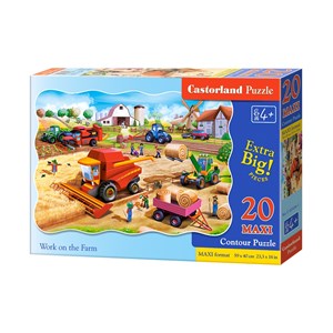 Castorland (C-02436) - "Farmarbeit" - 20 Teile Puzzle